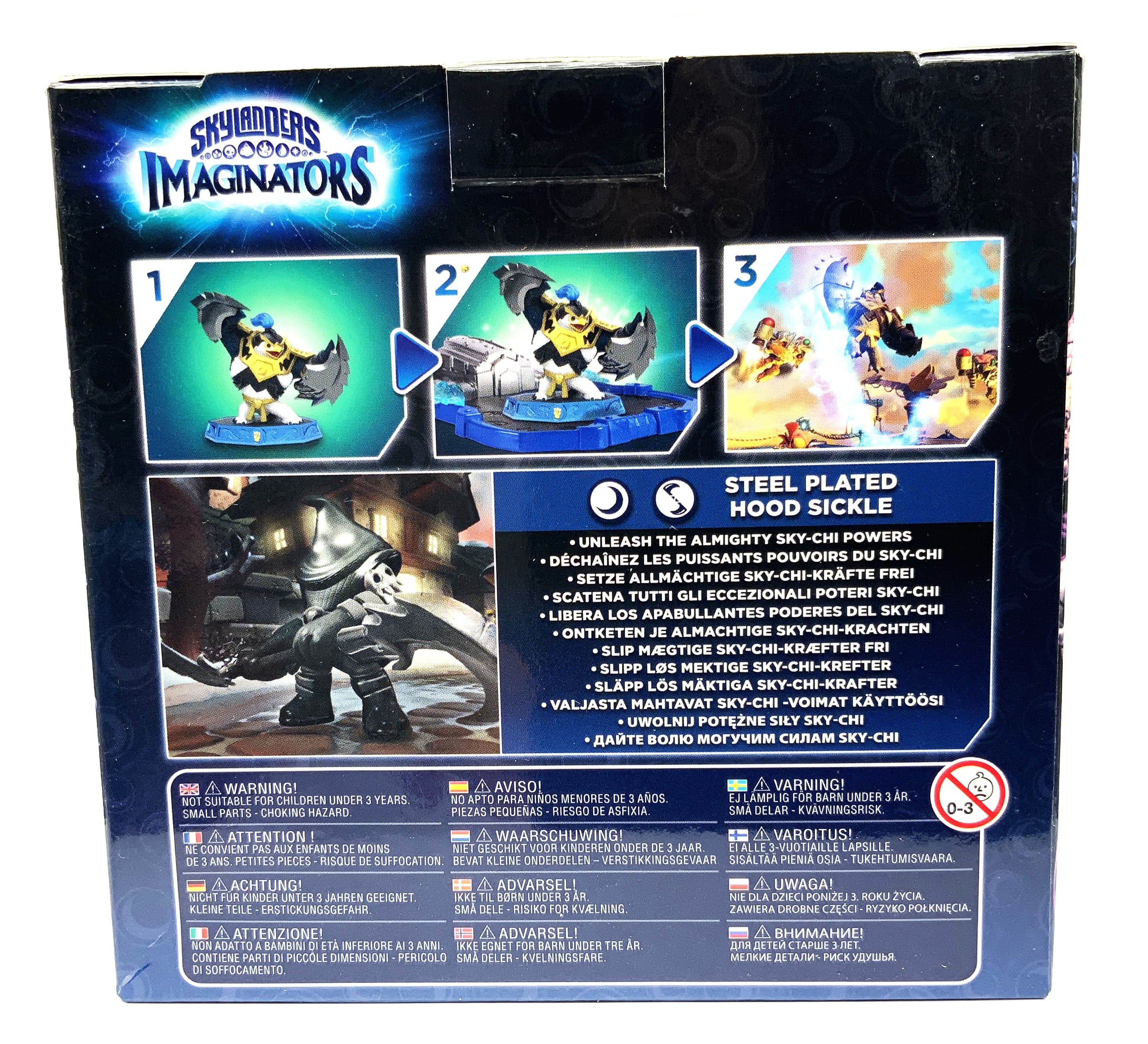 Figurine Skylanders Imaginators en acier plaqué Hood Sickle dans son emballage d'origine OVP