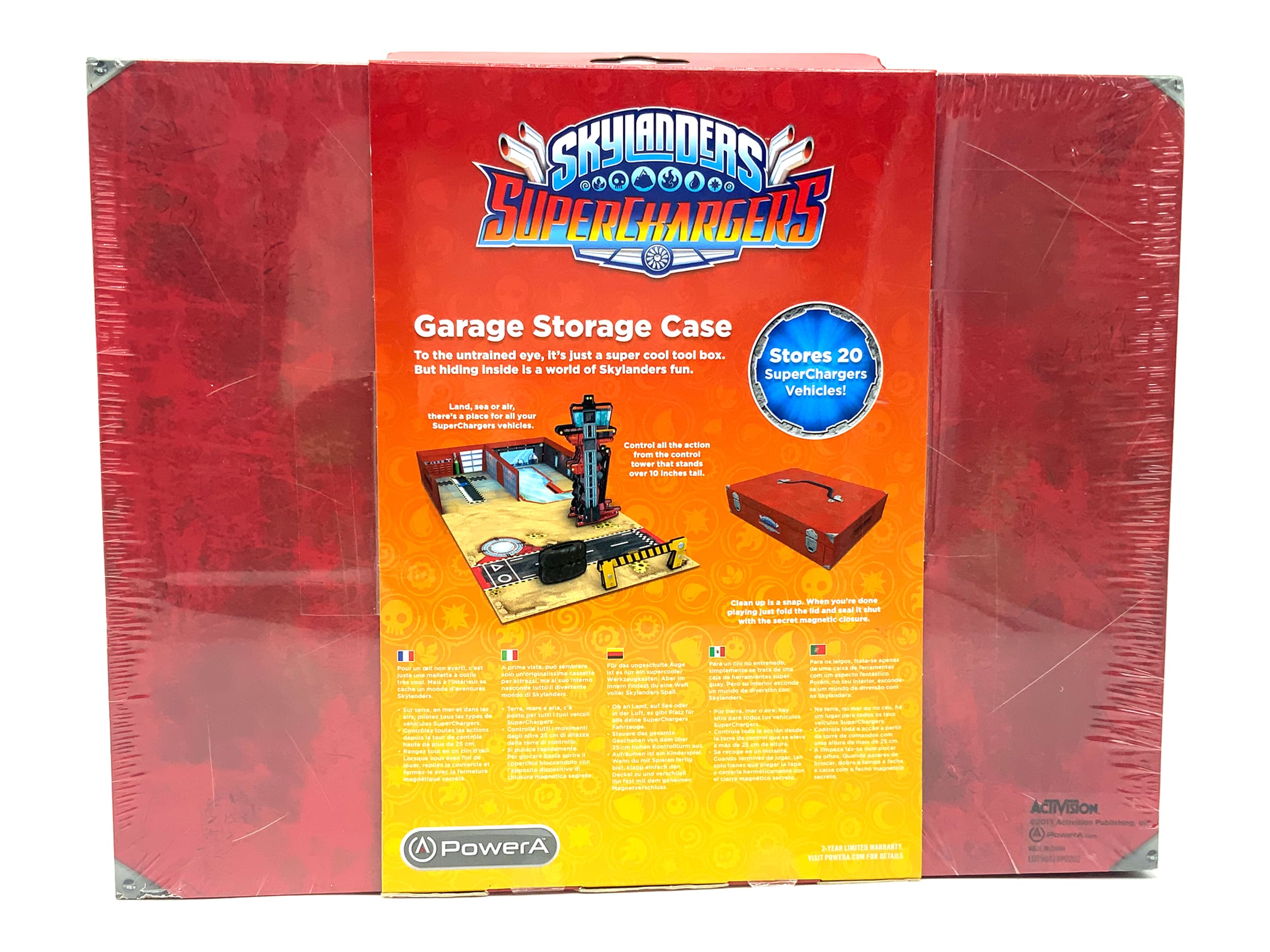 Skylanders Superchargers Pop Up Garage Aufbewahrungskoffer Neu