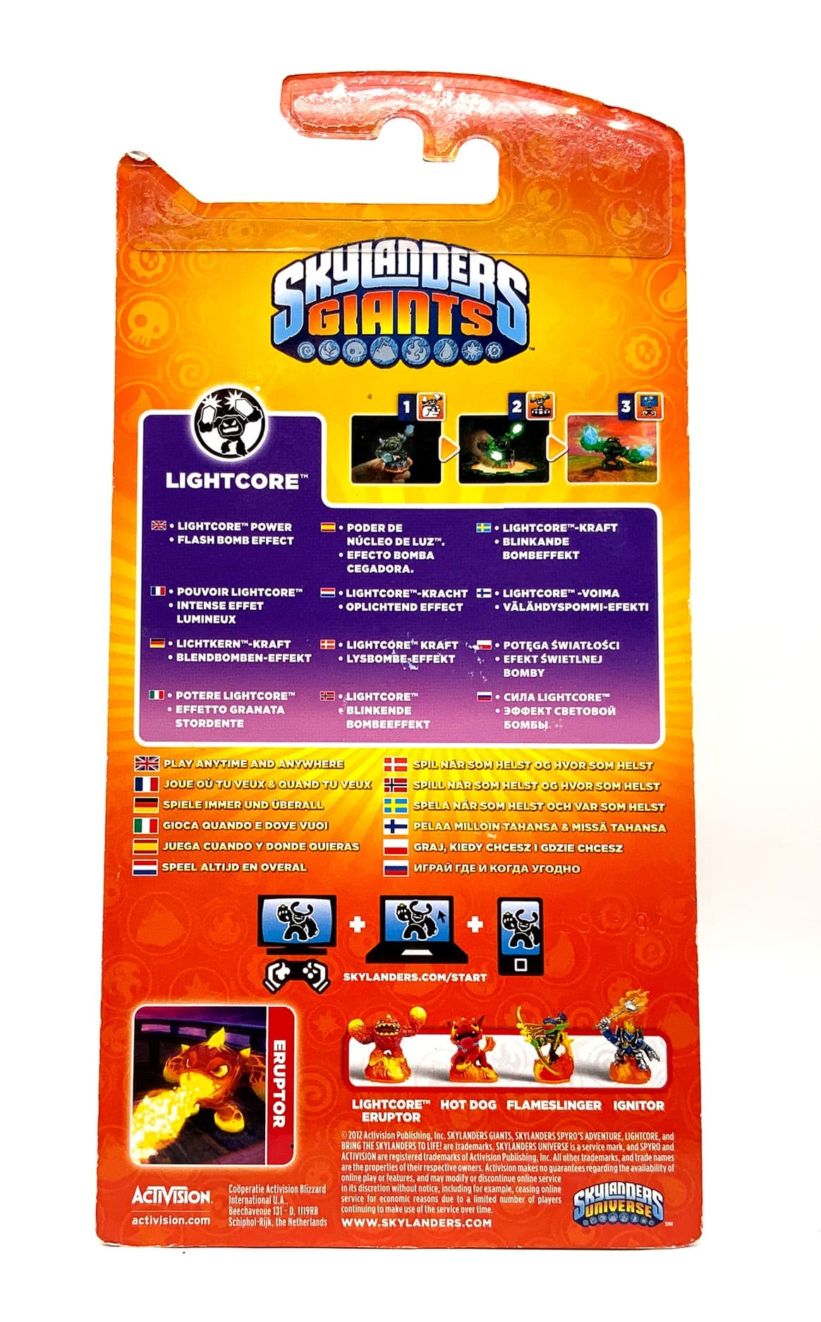 Skylanders Giants Lightcore Eruptor in OVP