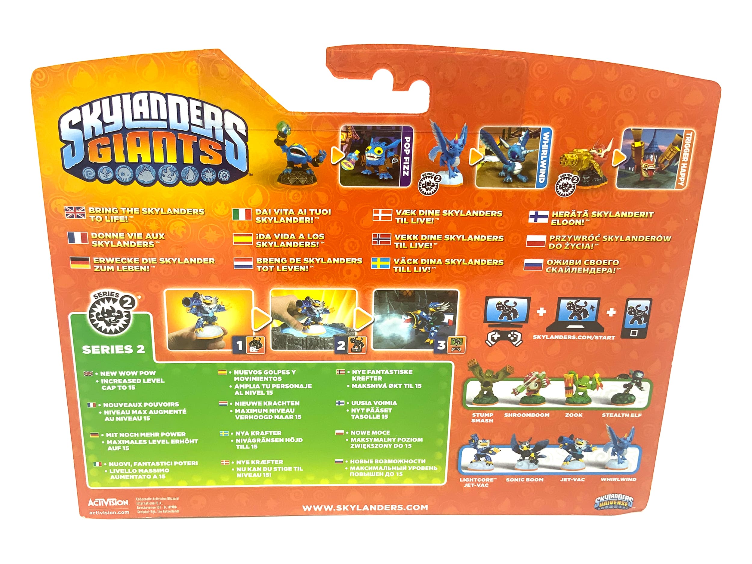 Skylanders Giants Triple Pack Pop Fizz + Whirlwind + Trigger Happy in OVP