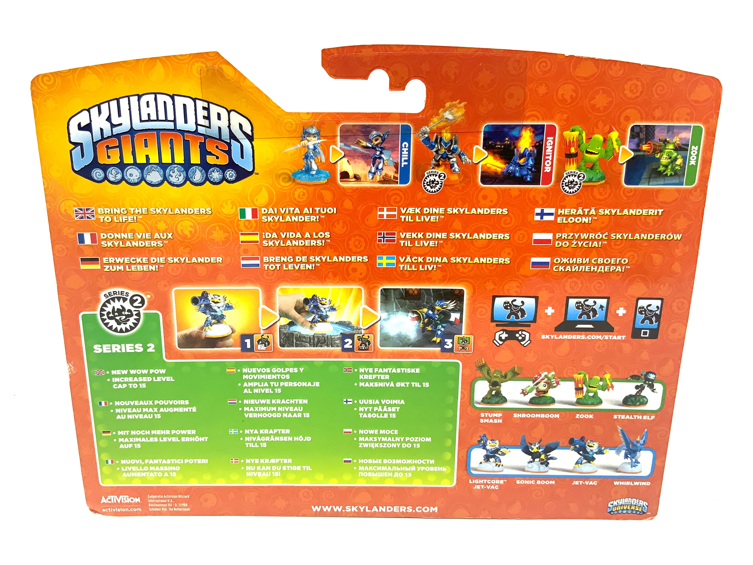 Skylanders Giants Triple Pack Ignitor + Chill + Zook in OVP