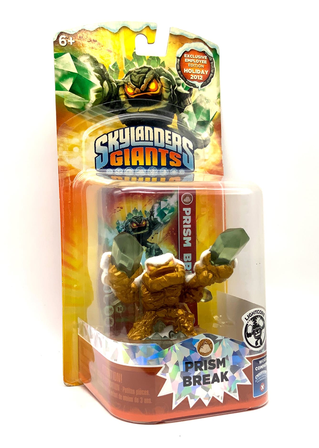 Skylanders Giants Gold White Flocked Prism Break Employee Edition Holiday in OVP