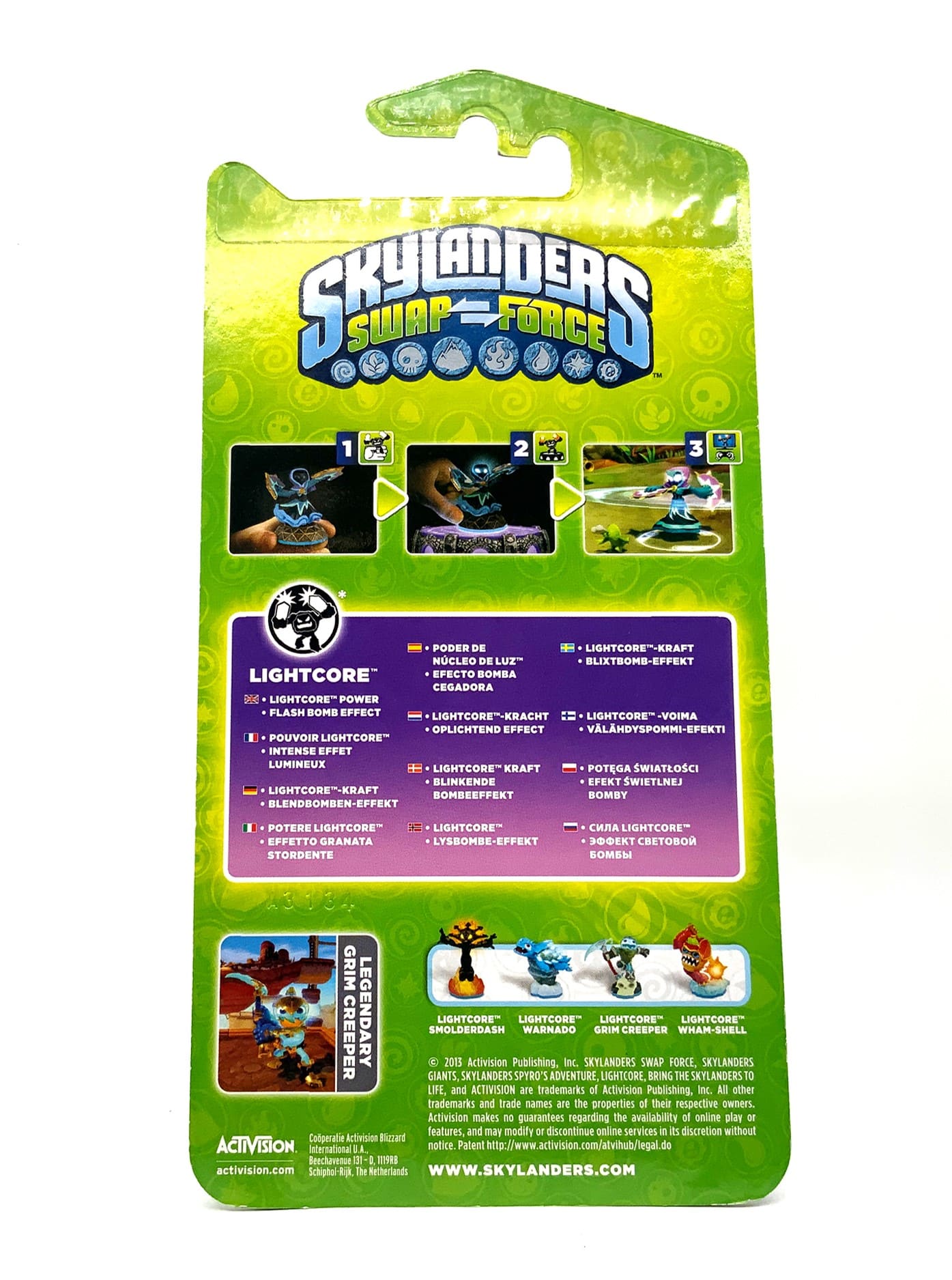 Skylanders Swap Force Legendary Grim Creeper Lightcore in OVP