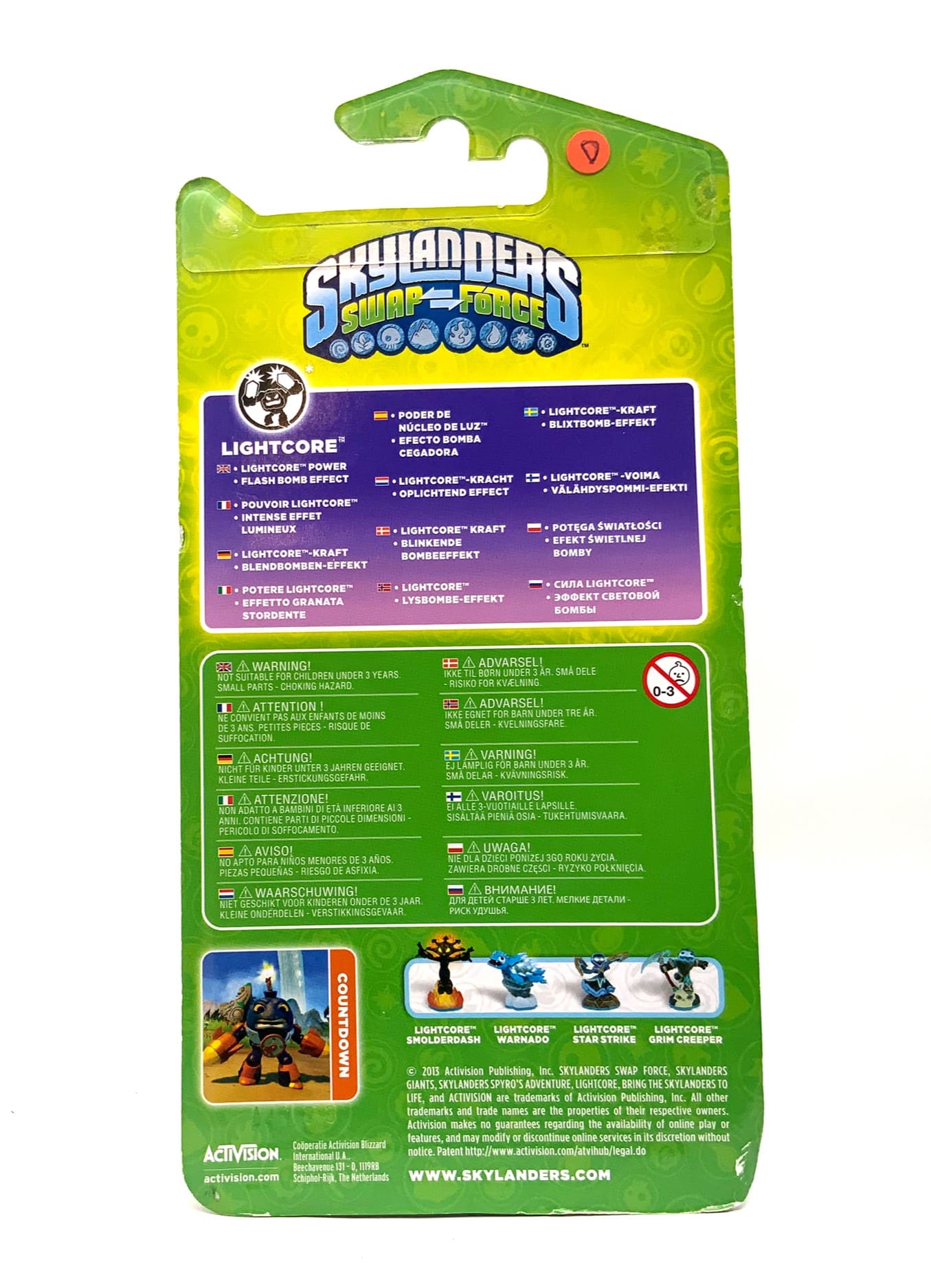 Skylanders Swap Force Countdown Lightcore in OVP