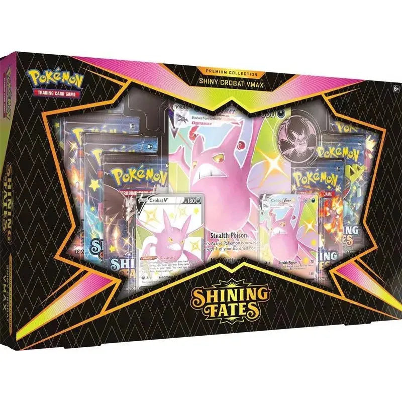 Pokémon Épée et Bouclier Shining Fates Crobat VMAX Premium Collection (anglais)