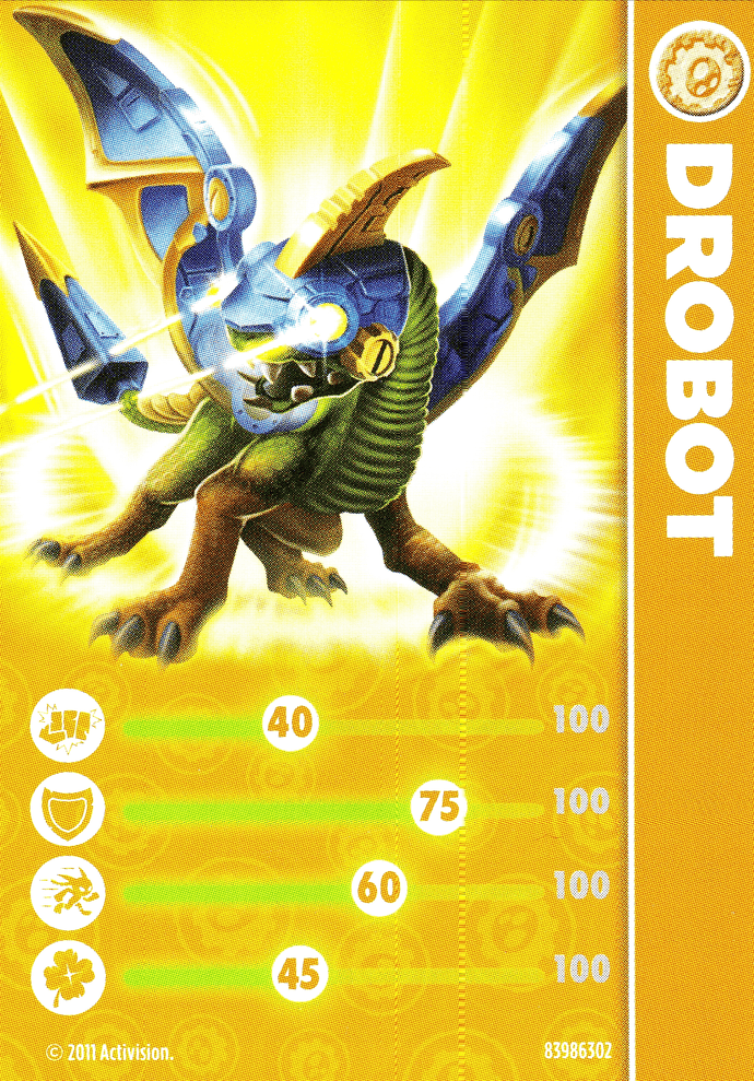 Skylanders Spyros Adventure Drobot Karte