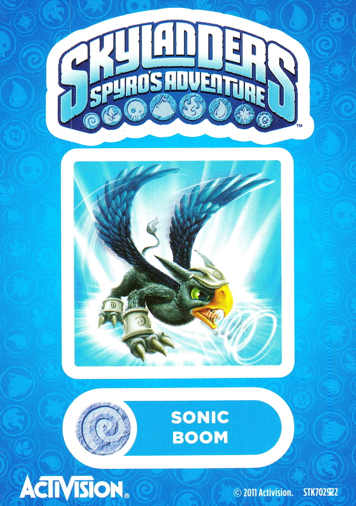 Skylanders Spyros Adventure Sonic Boom Aufkleber