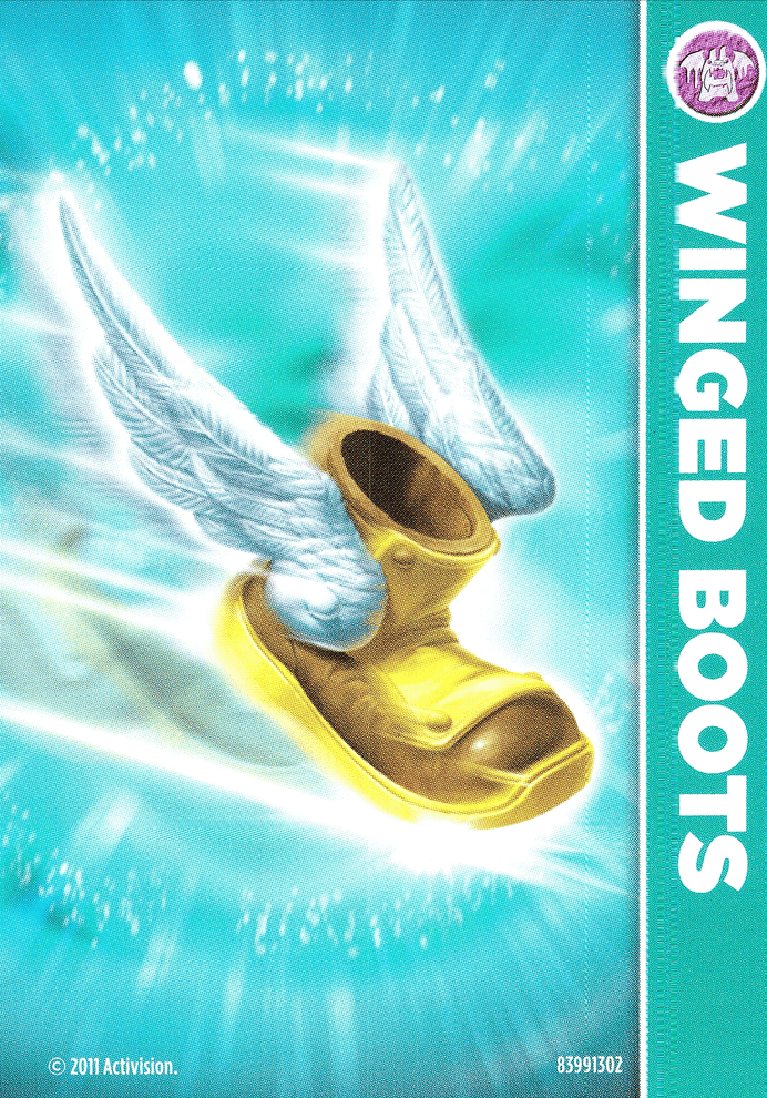 Skylanders Spyros Adventure Winged Boots Karte