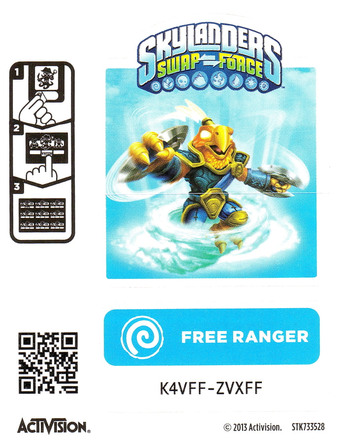 Skylanders Swap Force Free Ranger Aufkleber