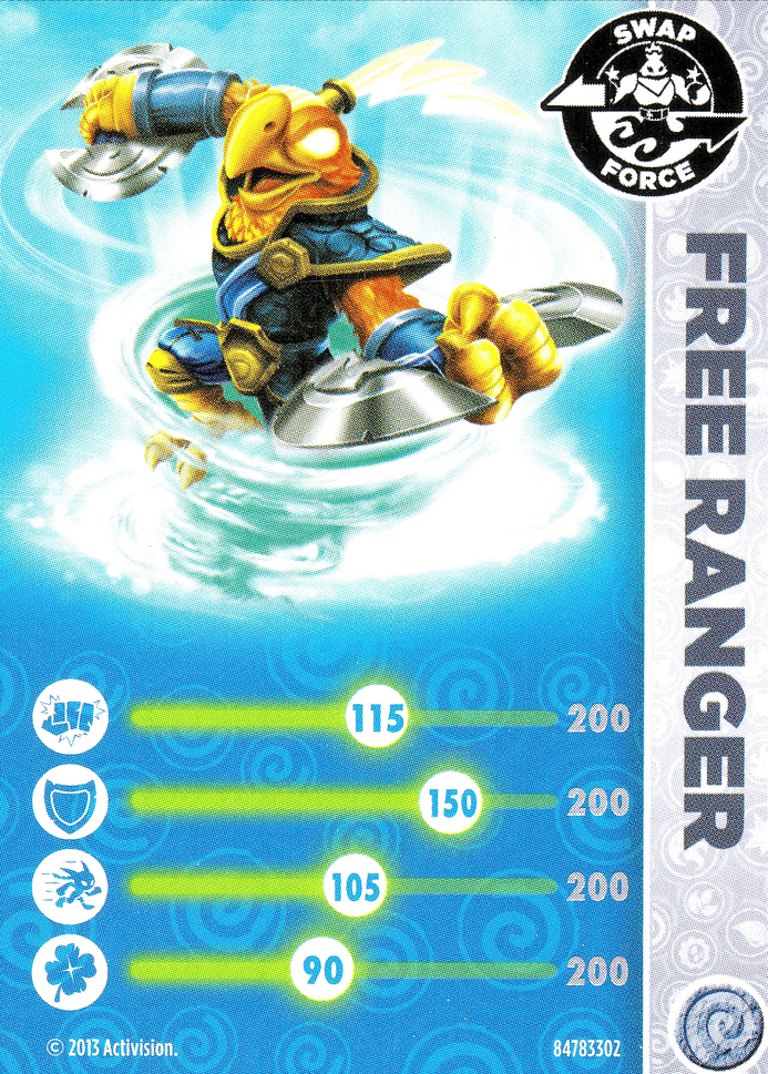 Skylanders Swap Force Free Ranger Karte