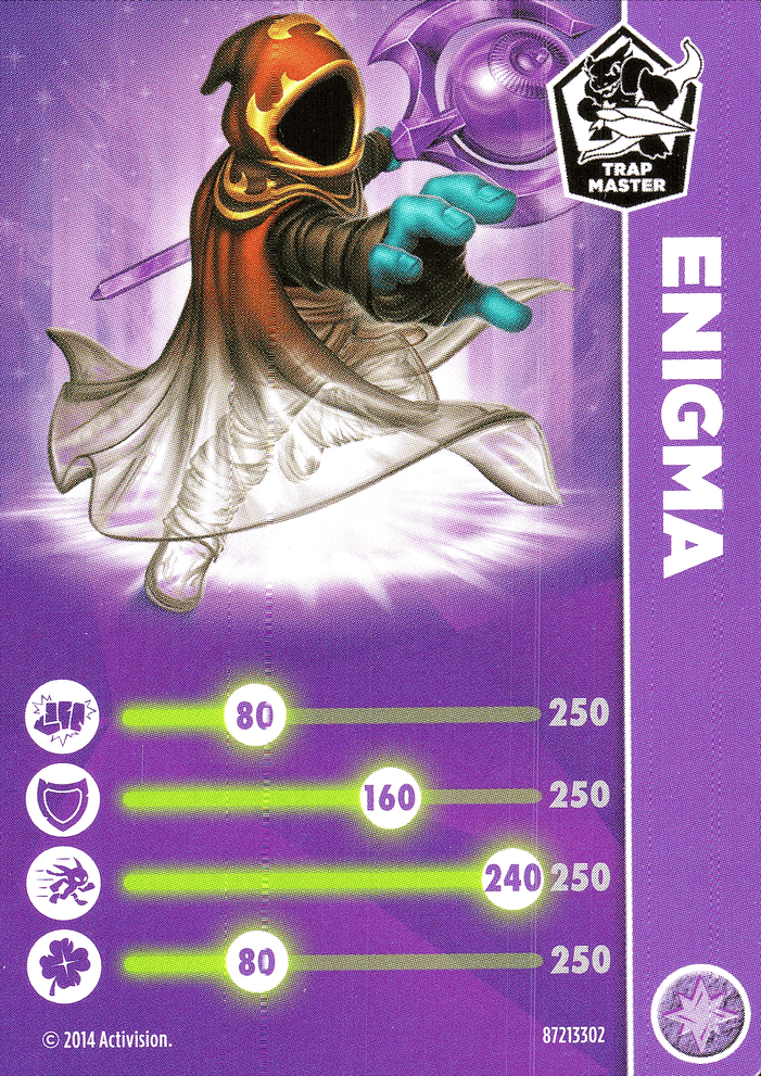 Skylanders Trap Team Enigma Karte