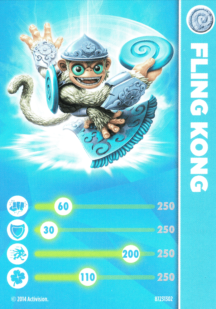 Skylanders Trap Team Fling Kong Karte