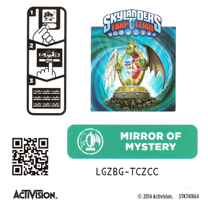 Skylanders Trap Team Mirror of Mystery Aufkleber