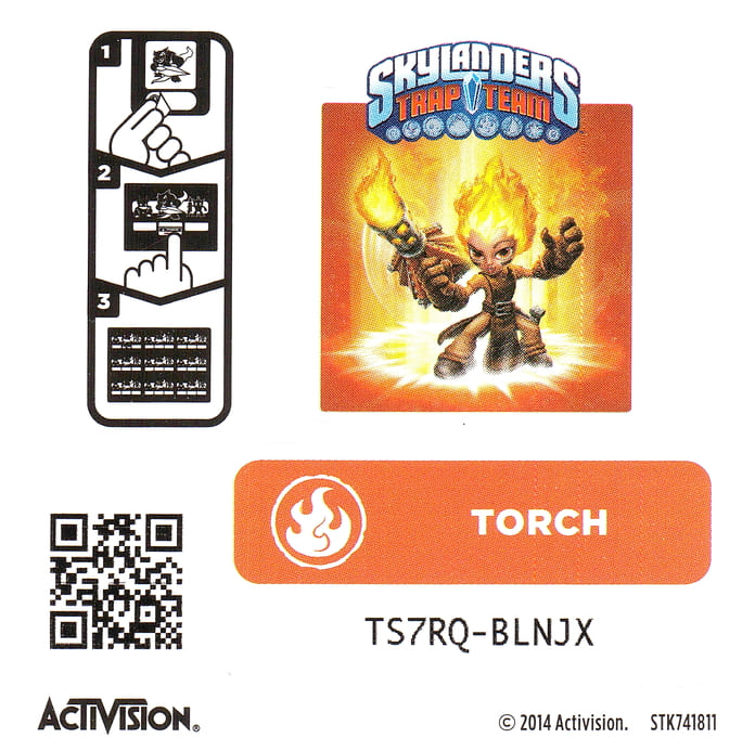 Skylanders Trap Team Torch Aufkleber